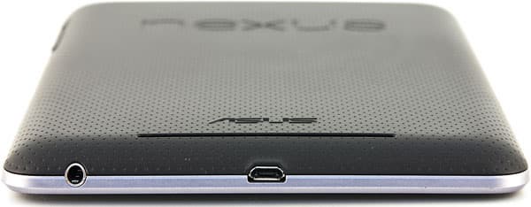 Нижняя грань Google Nexus 7