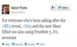 Dragon Age 3 и новый Mass Effect создаются на базе Frostbite 3