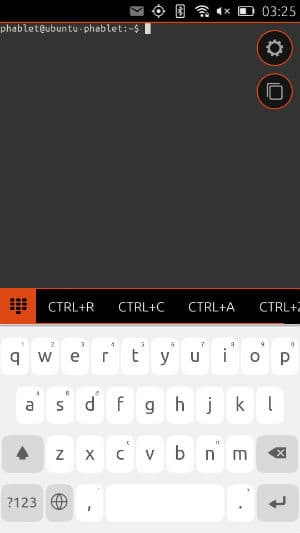 Скриншот Ubuntu Touch
