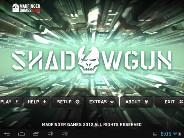 Игра Shadowgun на планшете iconBIT NetTAB Skat RX