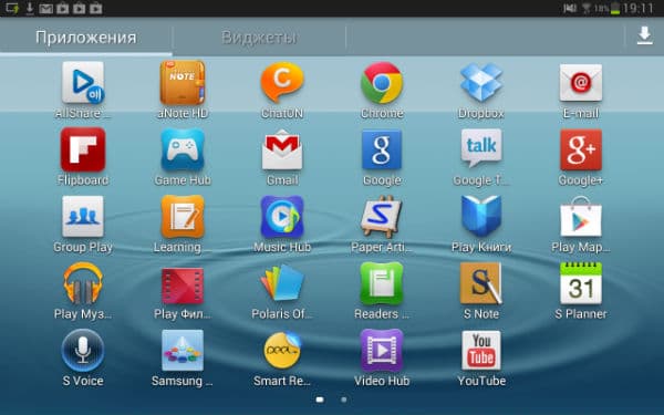 Android 4.1 на планшете Samsung Galaxy Note 8.0
