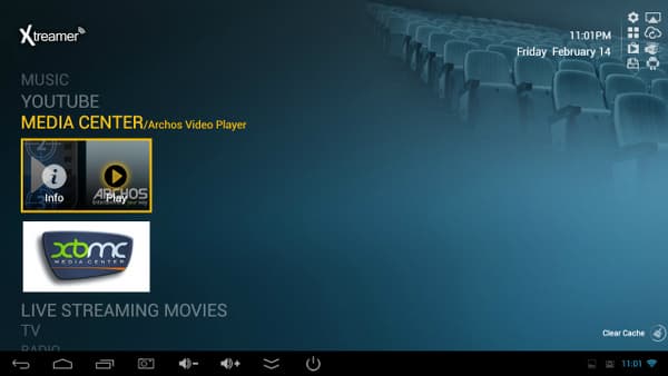 Интерфейс Xtreamer Multi-Console Интерфейс Xtreamer Multi-Console