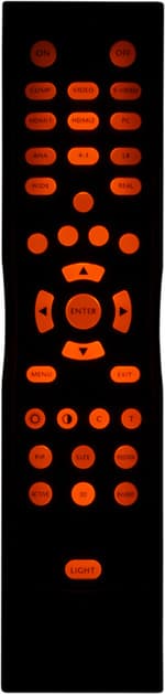 Проектор BenQ W7000, подсветка пульта ДУ