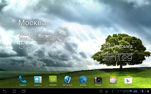 Скриншот ASUS PadFone