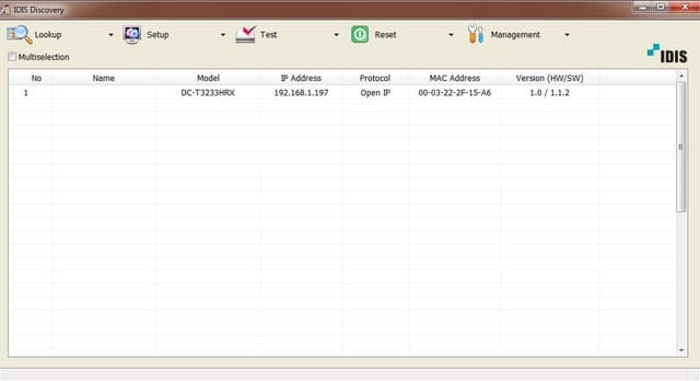 Утилита Idis Discovery
