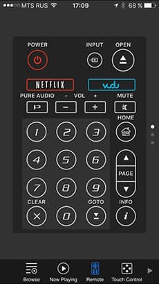 Приложение MediaControl для плеера Oppo BDP-105D