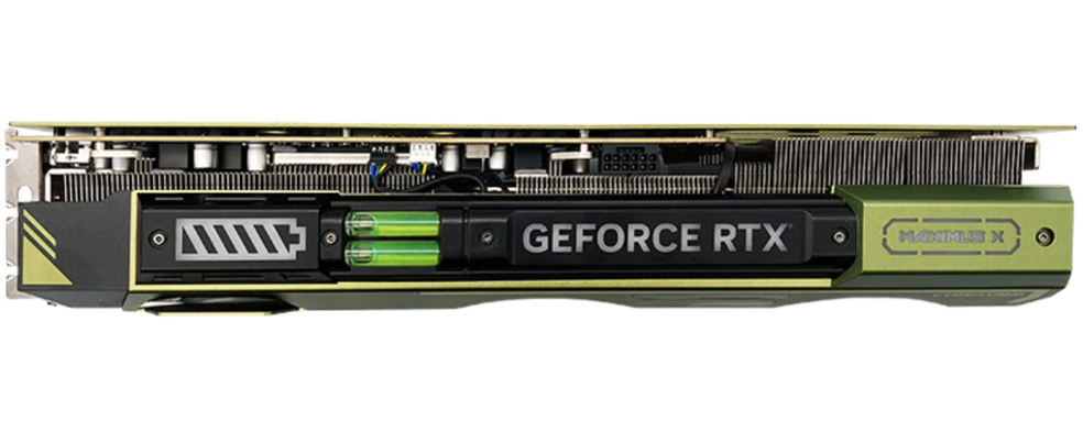 NVIDIA GeForce RTX 4090 слишком тяжёлая и провисает — китайцы встроили уровень, для удобства проверки