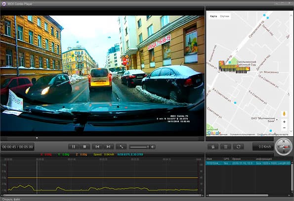 Автомобильный видеорегистратор iBox Combo F5