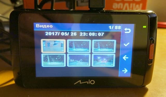 Просмотр записей на Mio MiVue 678
