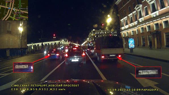 Автомобильный видеорегистратор Papago! P3