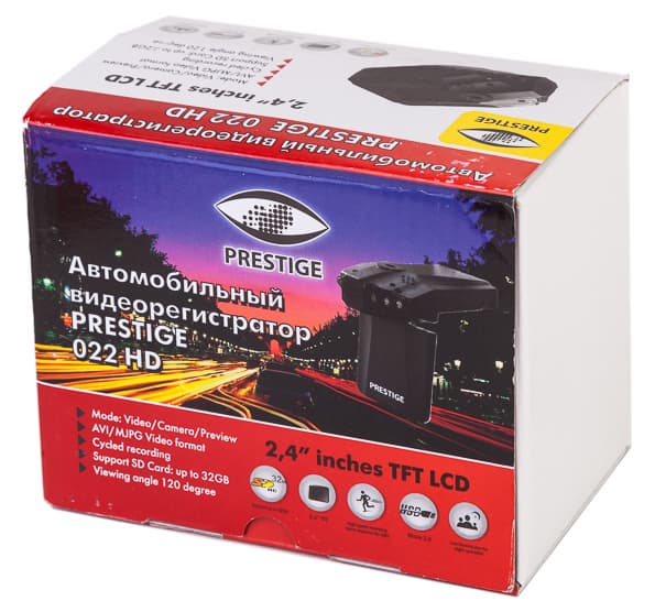 Автомобильный видеорегистратор Prestige 022 HD