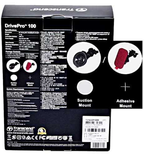 Автомобильный видеорегистратор Transcend DrivePro 100