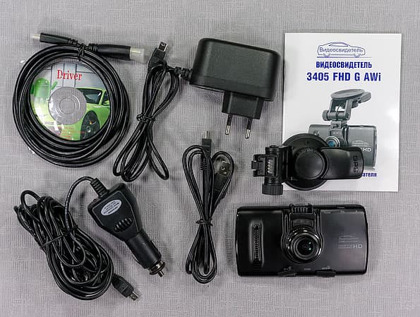 Автомобильный видеорегистратор Видеосвидетель 3405 FHD G AWi