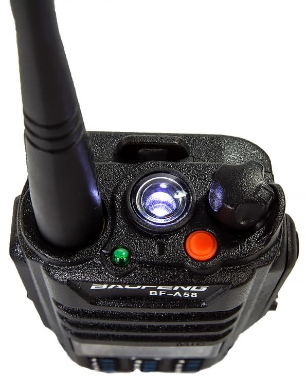 Портативная двухдиапазонная влагозащищенная VHF/UHF-радиостанция Baofeng BF-A58