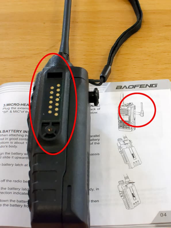 Портативная двухдиапазонная влагозащищенная VHF/UHF-радиостанция Baofeng BF-A58