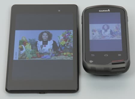 Обзор GPS-навигатора Garmin Monterra. Тестирование дисплея