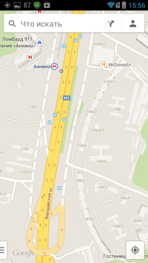 google maps screenshot