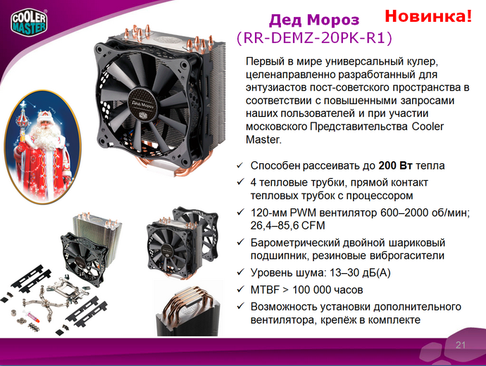 Cooler Master Дед Мороз