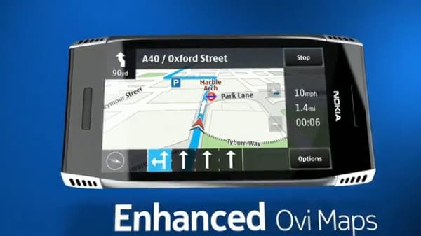 улучшения в популярной службе картографии Ovi Maps