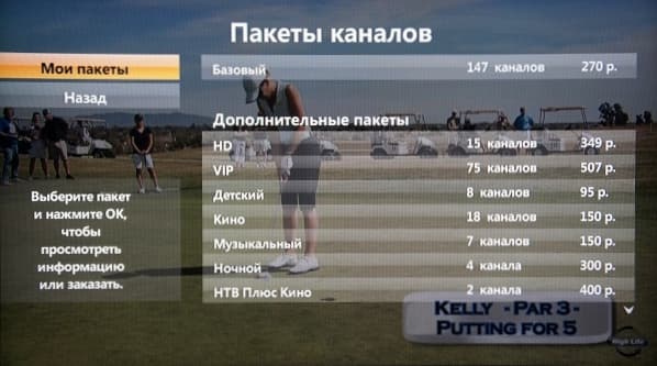 Билайн ТВ Выбор пакетов каналов