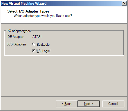 Мастер создания виртуальной машины