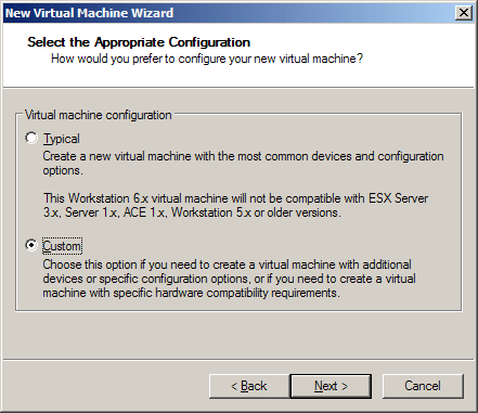 Мастер создания виртуальной машины