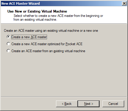 Создание защищенной среды ACE Master
