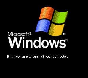 Экран выключения питания компьютера без поддержки ACPI Power Management