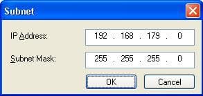 Настройка подсети для виртуального коммутатора
