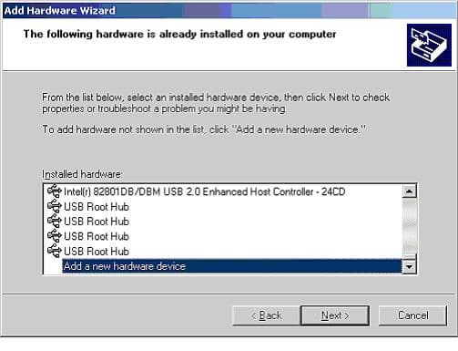 Добавление адаптера замыкания на себя