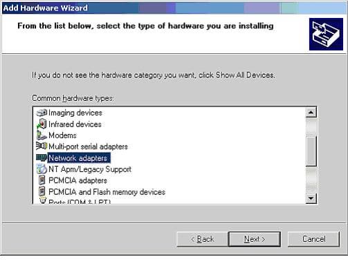 Добавление адаптера замыкания на себя