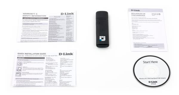 Комплект поставки D-Link DWA-182