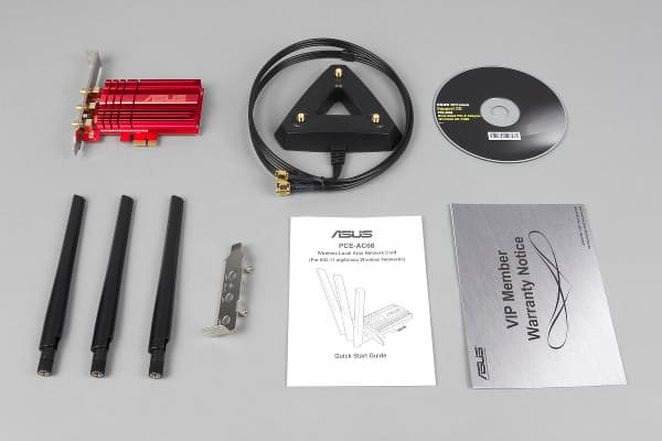 Комплект поставки Asus PCE-AC68