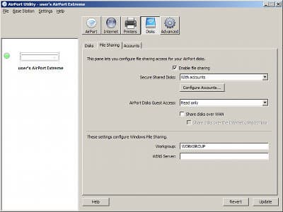 Настройки Apple AirPort Extreme
