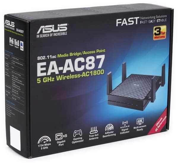 Упаковка Asus EA-AC87