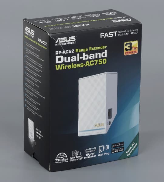 Упаковка Asus RP-AC52