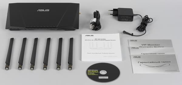 Комплект поставки Asus RT-AC3200