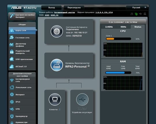Настройка Asus RT-AC51U