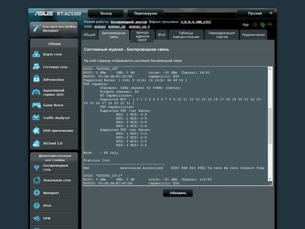 Настройка Asus RT-AC5300