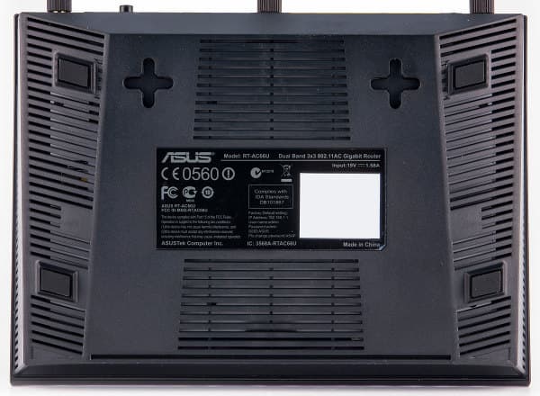 Внешний вид беспроводного роутера Asus RT-AC66U