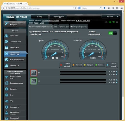 Настройка Asus RT-AC87U
