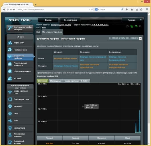 Настройка Asus RT-N18U