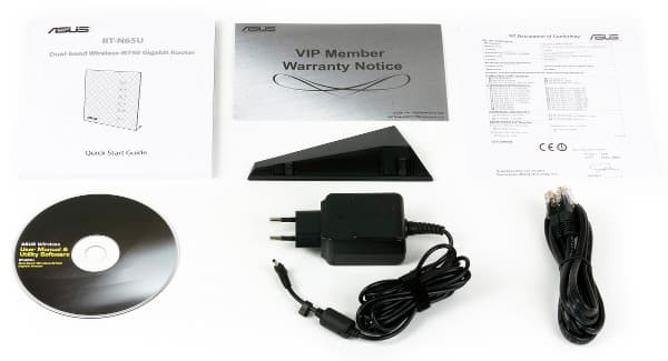 Комплект поставки Asus RT-N65U