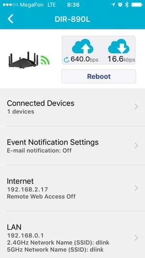 Мобильное приложение mydlink