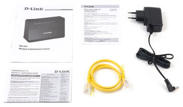 Комплект поставки D-Link DIR-815 Комплект поставки D-Link DIR-815