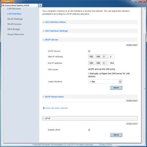 Настройка Huawei WS329