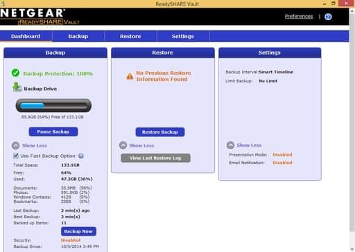 Программа резервного копирования Netgear R7000