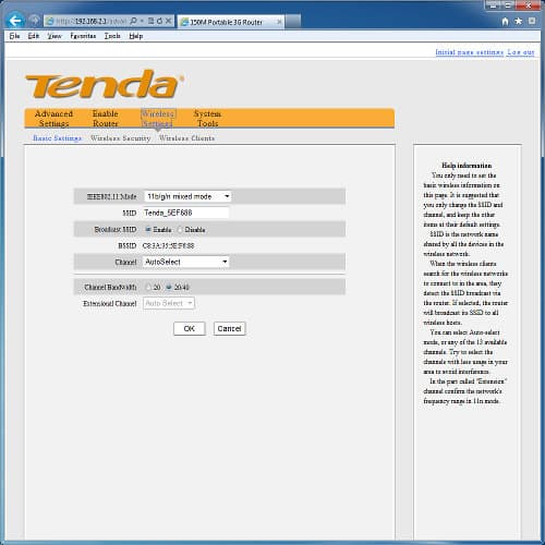 Настройка роутера Tenda 3G150B