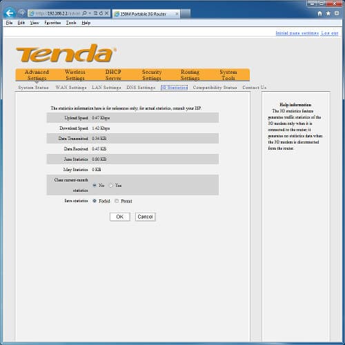 Настройка роутера Tenda 3G150B