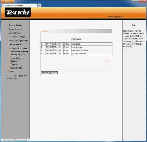 Настройка точки доступа Tenda W301A